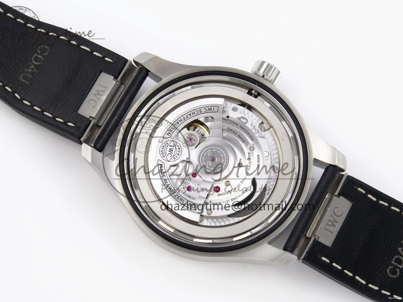 MIROTIME 0226 Pilot Mark XX IW328203 ZF 1:1 Best Edition Blue Dial on Dark Blue Leather Strap A Snug 7024